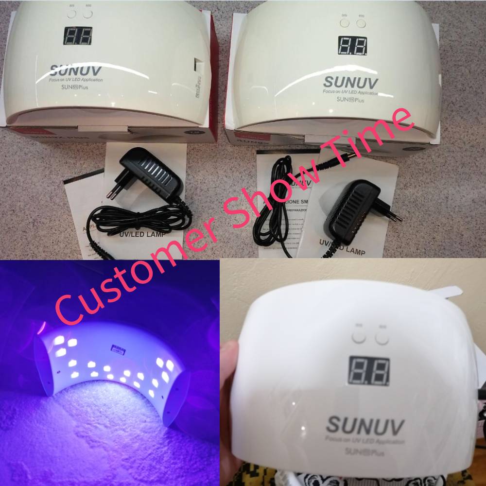 Sunuv SUN9x Plus 36W Nagel Lamp Uv Lamp Nail Dryer Voor Uv Gel Led Gel Nail Machine Infrarood Sensor timer Set