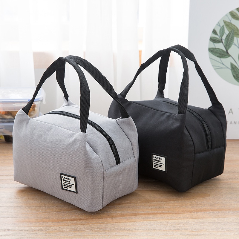 Draagbare isolatie bento box tas lunchbox tas oxford doek aluminiumfolie isolatie opbergzak stofdichte opbergzak