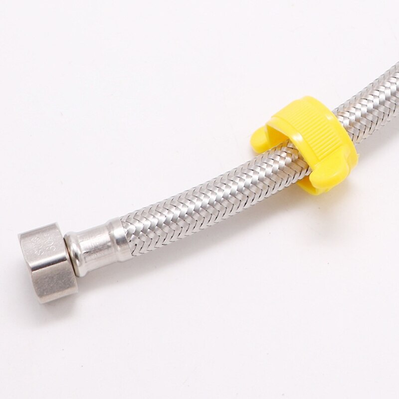 304 Stainless Steel Basin&amp;Toilet Water Weaved Plumbing Hose Bathroom Heater Flexible Connect Pipes With Wrench 50CM Hose
