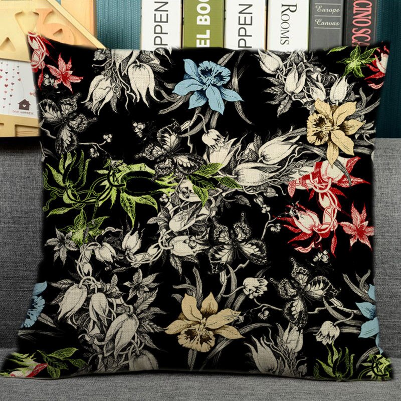 18 "Tropische Bladeren Gezellige Bank Kussen Thuis Decoratieve Kussen Met Tropische Palm Monstera Bladeren Print Voor Zomer Groen Decor: n4 32