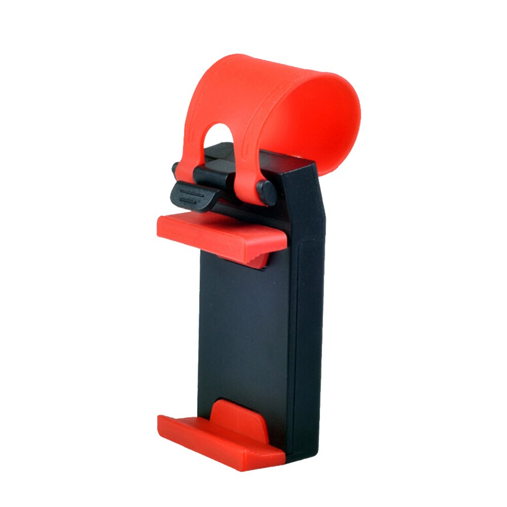 Auto stuurwiel telefoon clip houder universele fiets auto camera gps standaard beugel voor iphone samsung: Rood