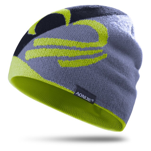 AONIJIE Winter Thermal Sports Slouchy Cuffed Knit Beanie Hat Skull Cap For Running Marathon Travelling Cycling Men Women: M24 Lemon