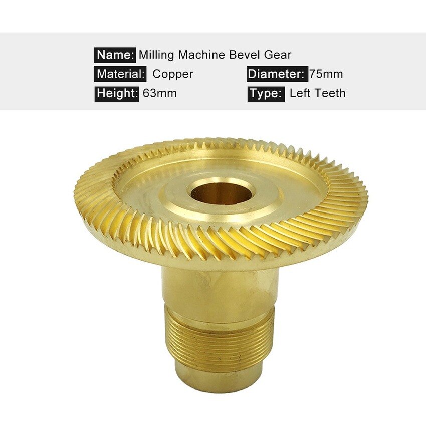 Milling Machine Bevel Gear Spiral Bevel Gear Bronze Gear For Servo Power Feeder Straight/Left/Right Tooth