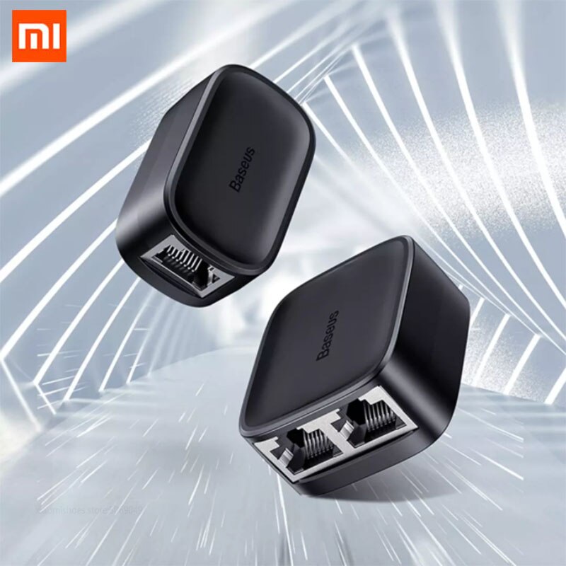 Xiaomi nettverksforlenger metall utvide nettverksport 100 måler signal stabil overføringe 2 alternativer svart