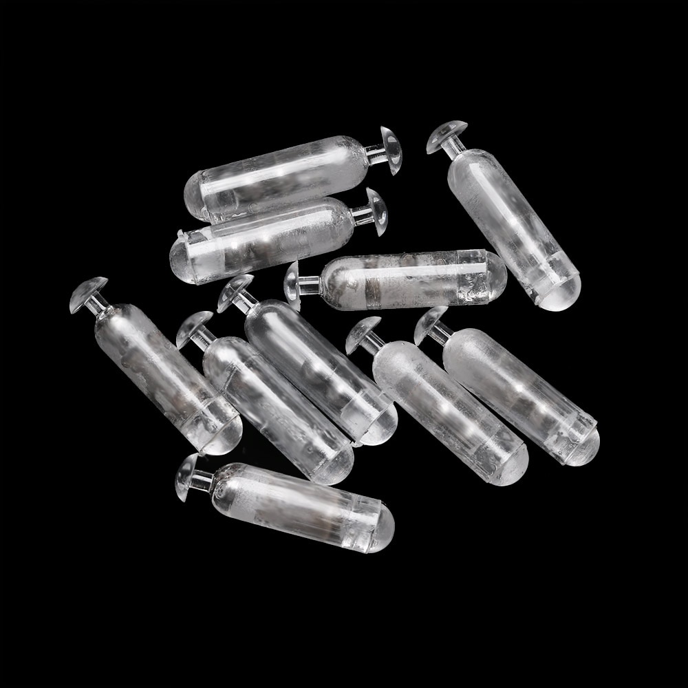 Sonajeros de pesca duraderos, tubo de inserción de sacudida, Señuelos de barra de sonido de amarre, herramientas de bricolaje S M L PE, tubo para atraer peces, 20 Uds.