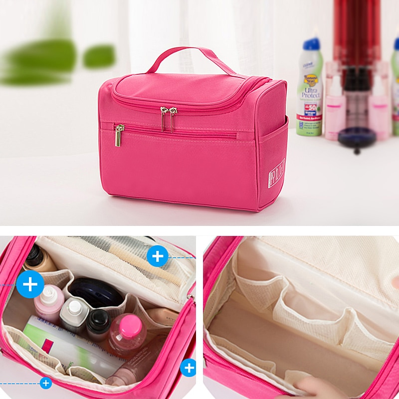 Makeup bag Cheap Women Bags Men Large Waterproof Nylon Travel Cosmetic Bag Organizer Case Necessaries Make Up Wash Toiletry Bag