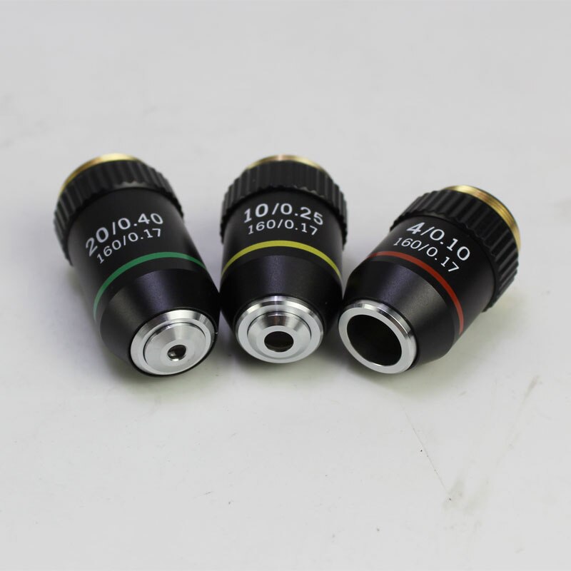 40X School Lab Laboratory Achromatic 40 Times 195 Biomicroscope System Objective Lens for Bio-Microscope Biological Microscope