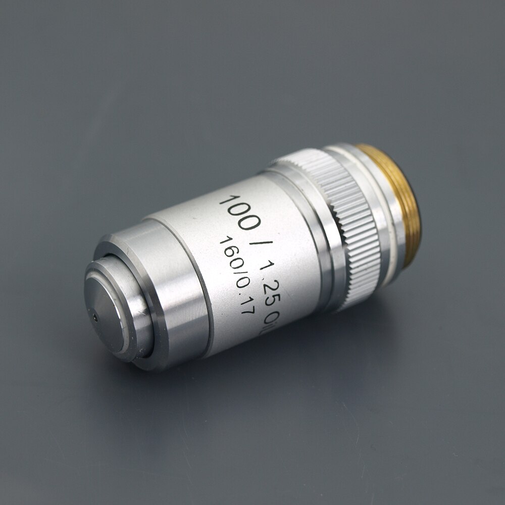 4X 10X 20X 40X 60X 100X Microscope Objective Lens Achromatic Objective Laboratory Biological Microscope parts: 100X