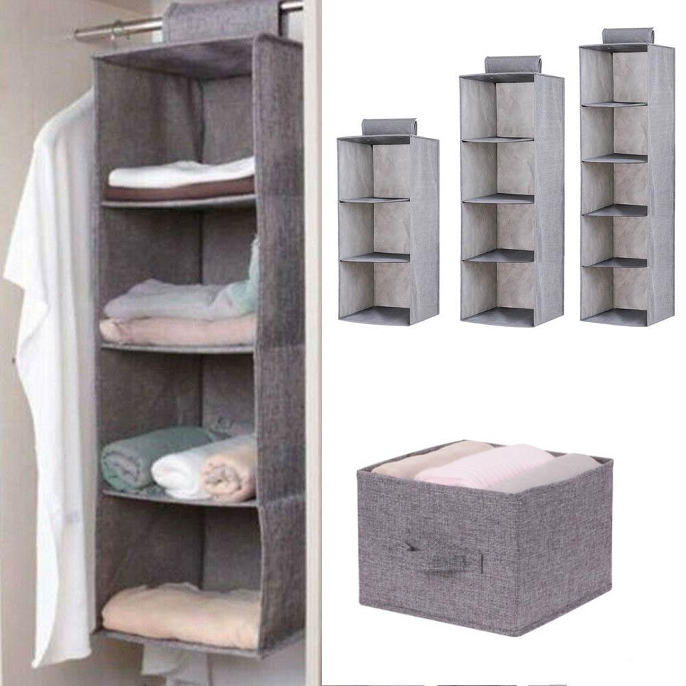 1pcs Household Clothes Hanging Drawer Box Cloth Underwear Wardrobe Organizer Shelves Closet Organizer Storage Shelf for Clothes