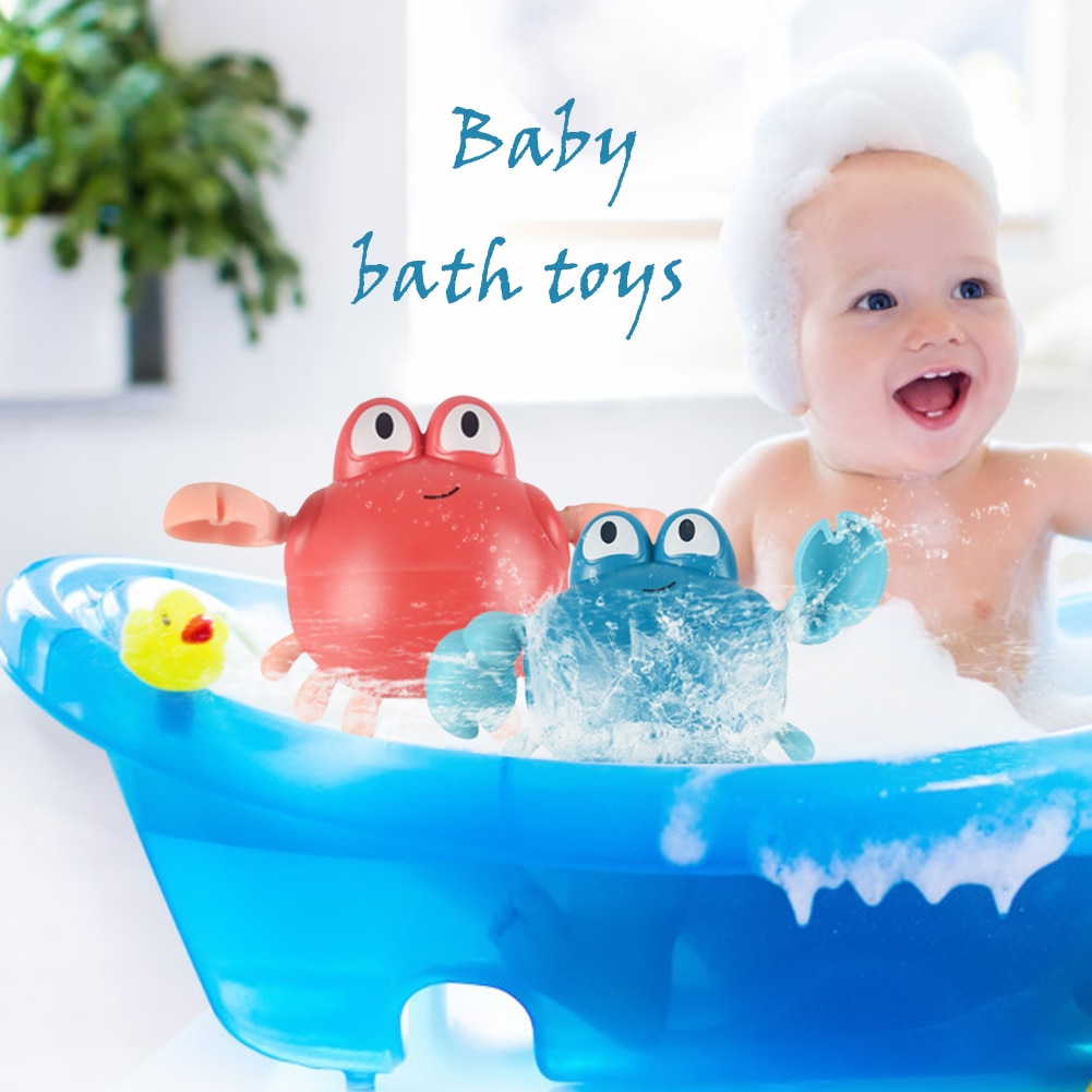 Classic Baby Water Toy Chain Clockwork Kids Bath Toys Infant Swimming Wound-up Easy Carrying Swimming Portable Parts