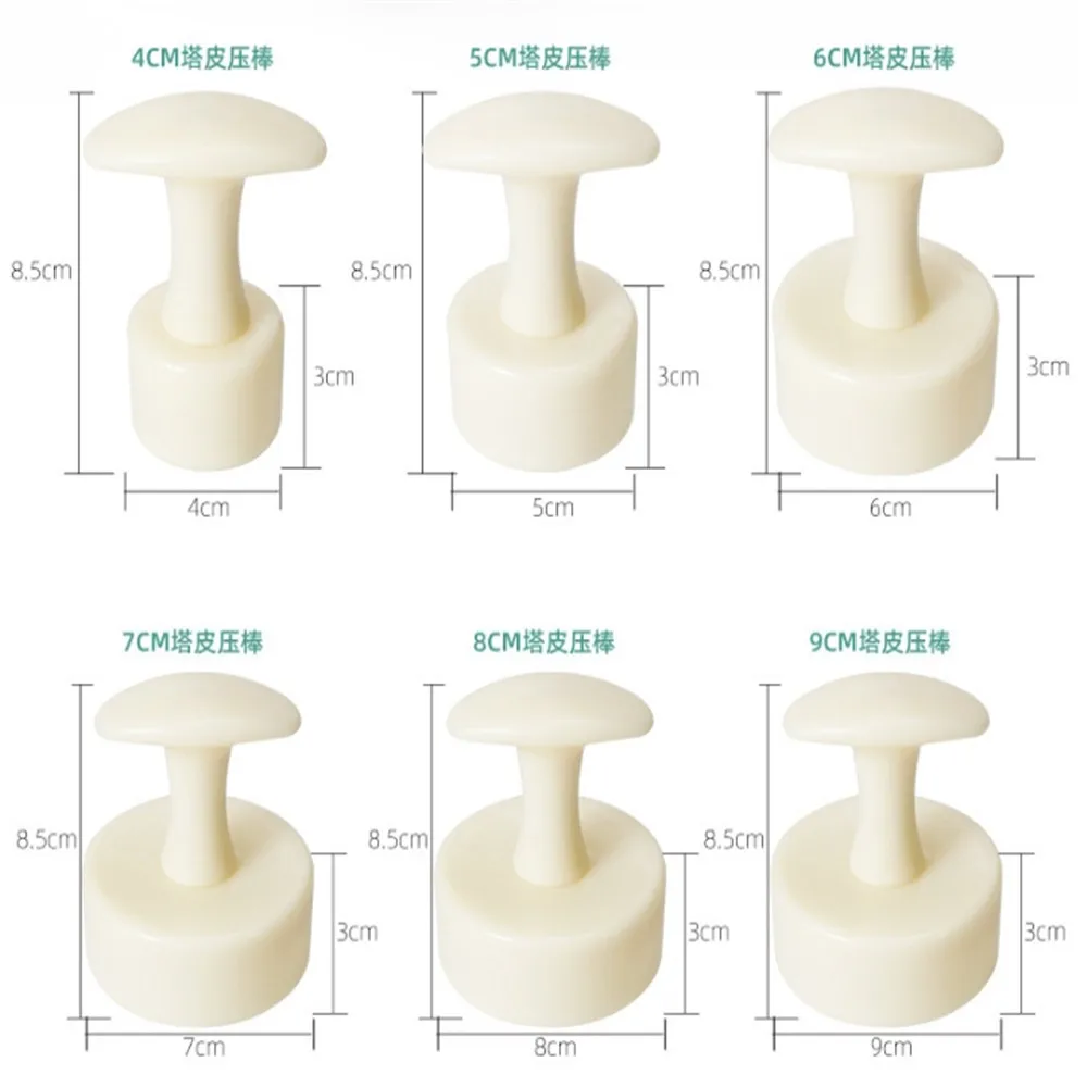 7 unids/set molde para tarta francesa-anillos de pastelería de plástico-herramientas para hornear para conchas de tarta Circular perforado Mousse círculo prensa molde de moldeo