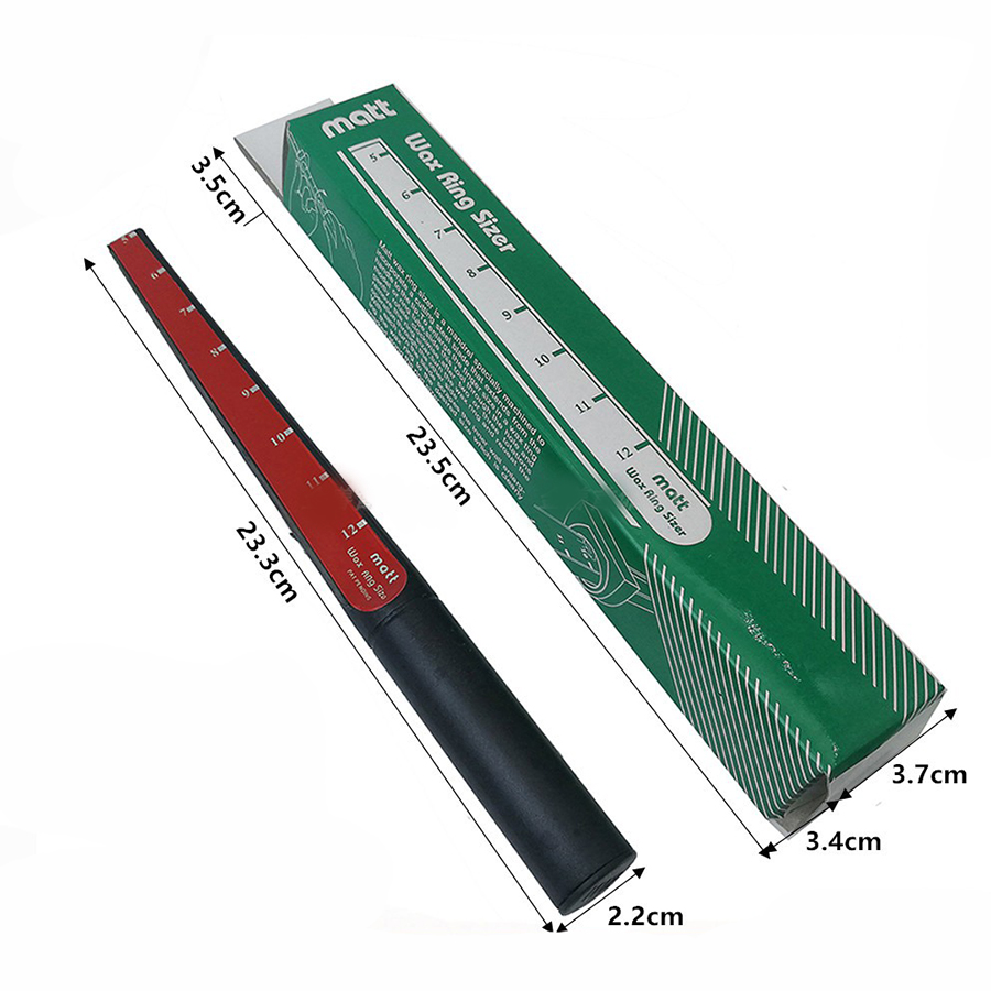 Wax Ring Sizer, Jewelry Wax Reamer, Carving Tool with Blade, Lightweight Wax Tube Knife, Ring Maker, Measuring Rule