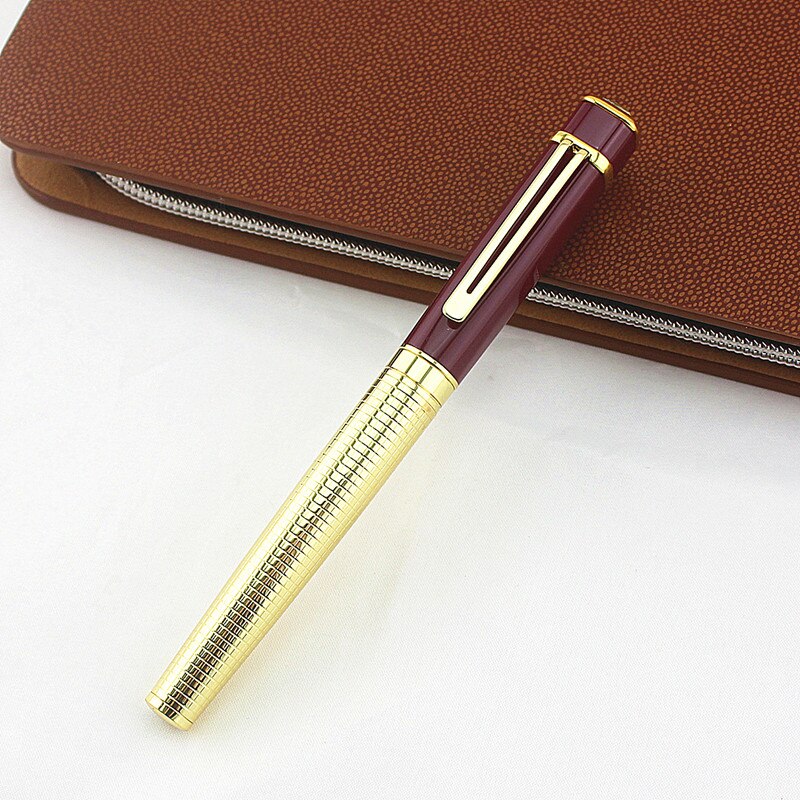 Luxury diamond Golden Stainless Fountain Pen Nib velvet bag