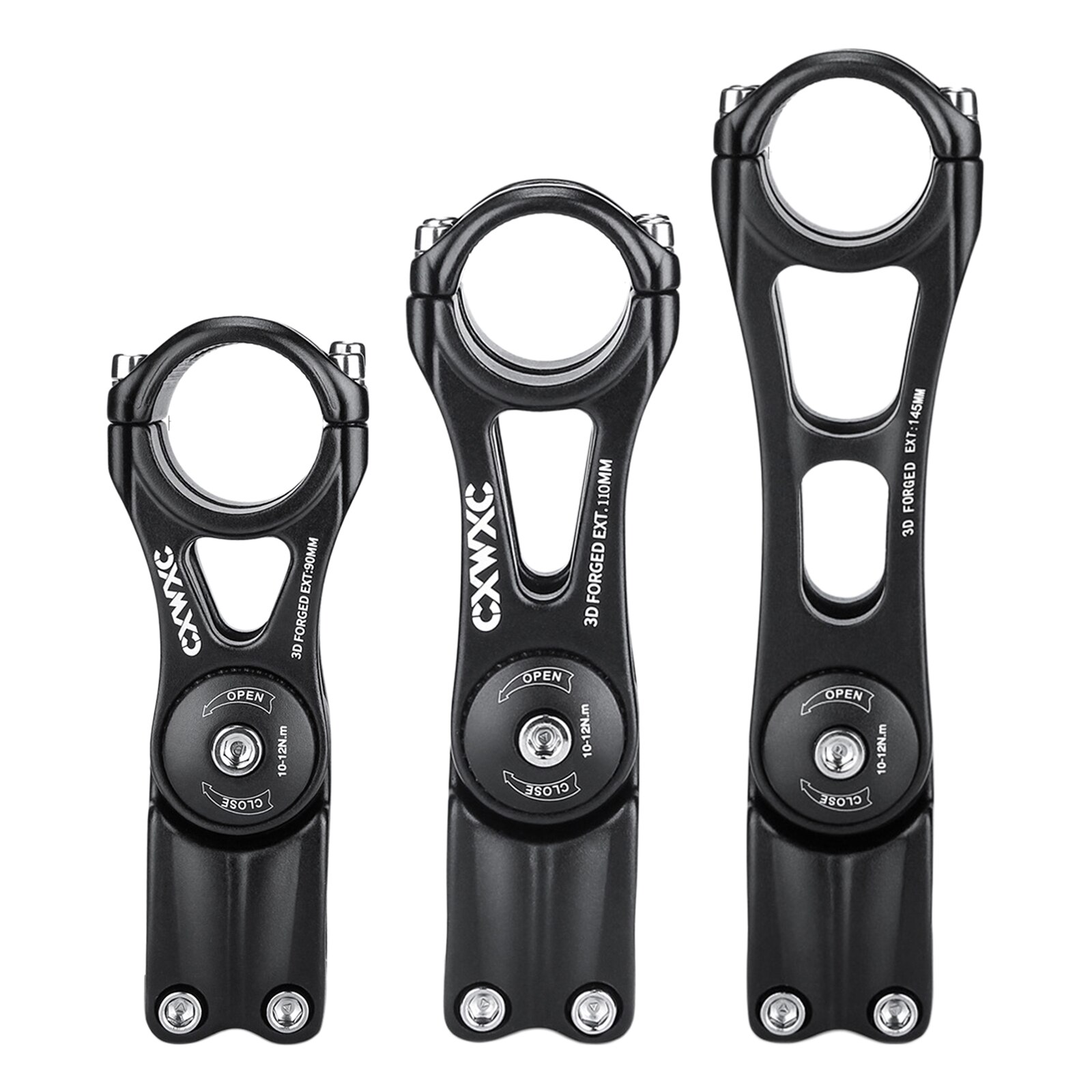 Adjustable MTB Stem for Bike Shorts Handlebar Stem 90/110/145MM Aluminum Alloy Mountain Road Bicycle Cycling Stems Part
