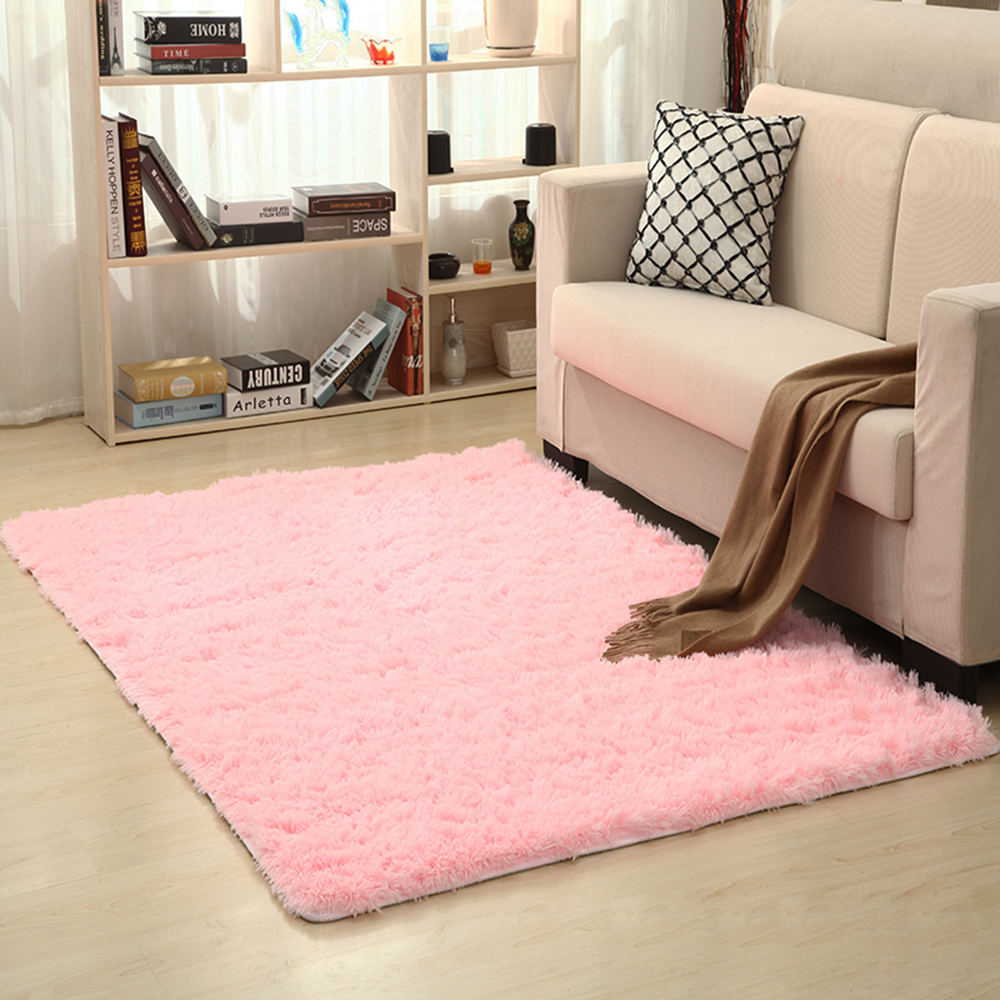 150cm * 200 cm tæpper stue/soveværelse tæppe skridsikre blødt moderne tæppemåtte lilla pink hvid grå