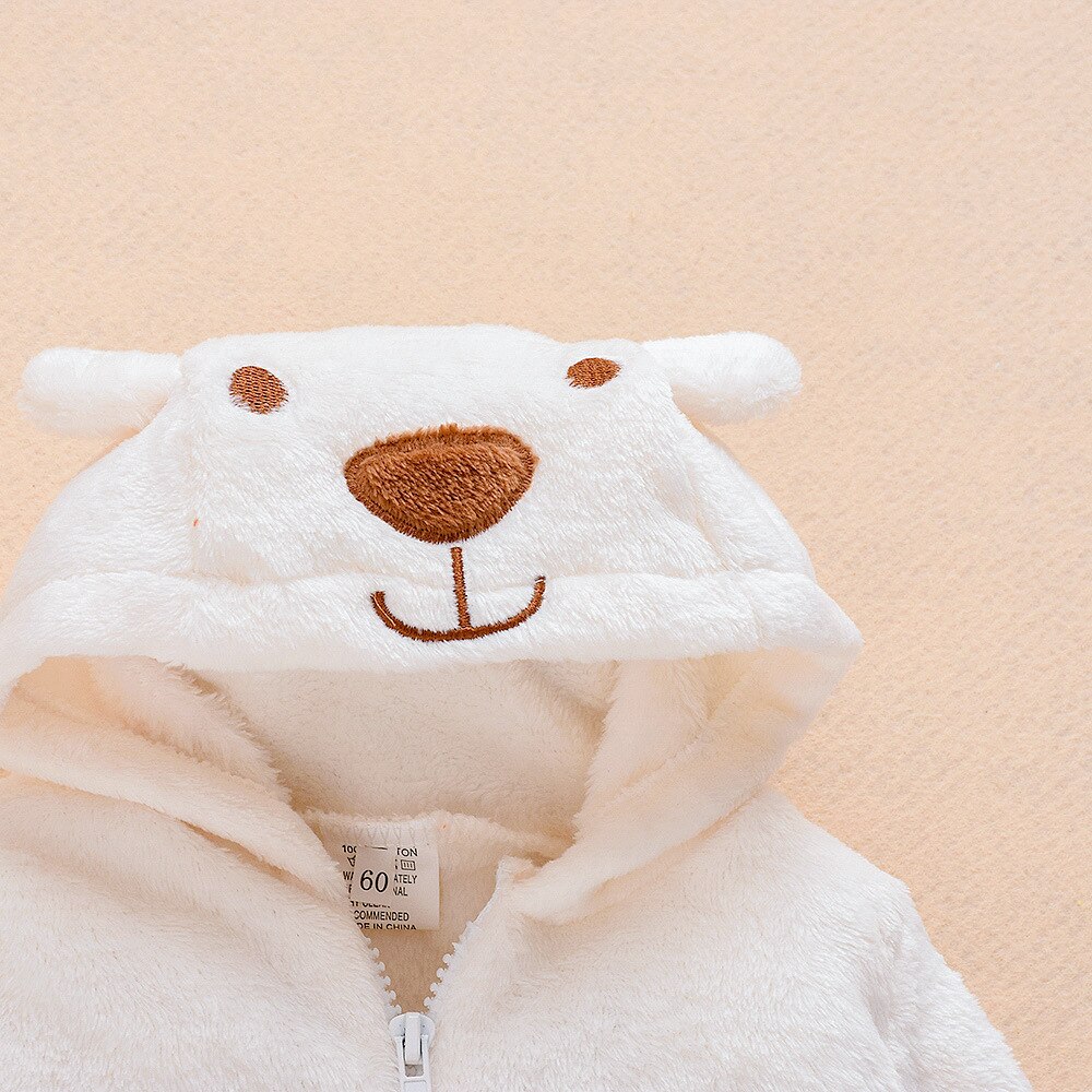 Winter Clothes Newborn Girls Overall Autumn Long Sleeve Baby Coral Fleece Romper For Baby Boys Jumpsuit Costume Infant Clothing