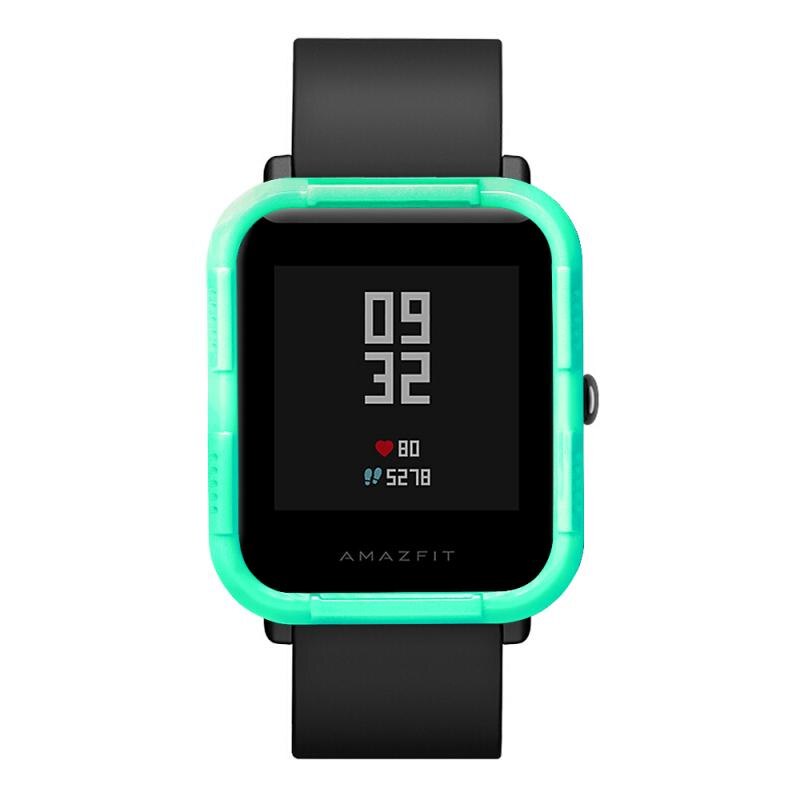 Para xiaomi huami amazfit bip juventude relógio tpu proteção silicone capa caso capa protetora caso macio escudo quadro em estoque