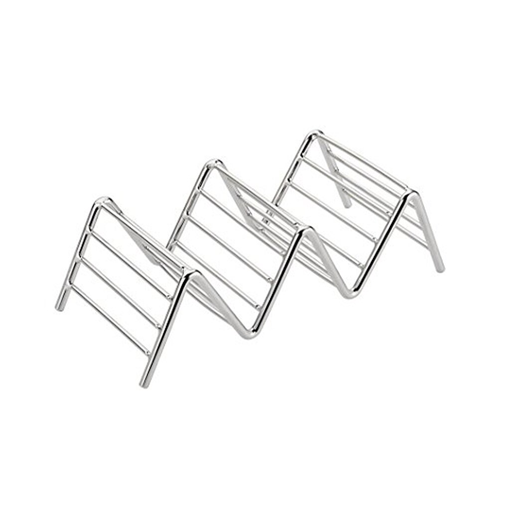 Brand Taco Holder Taco Stand Stainless Steel Rustproof Rack Bracket Tray Style for Baking Dishwasher: NO.2