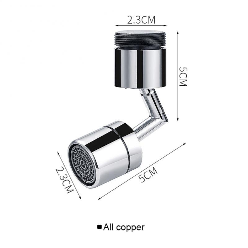 360 Rotate Faucet Extenders Swivel Tap Extender Adapter Universal Faucet Splash Proof Head Water Tap Nozzle Kitchen Accessories: Copper
