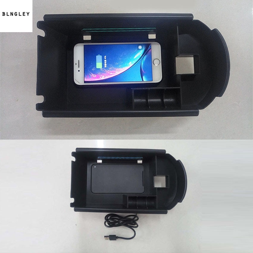 10W fast charging for Toyota C-HR CHR C HR Mobile phone wireless charging armrest box storage car accessories