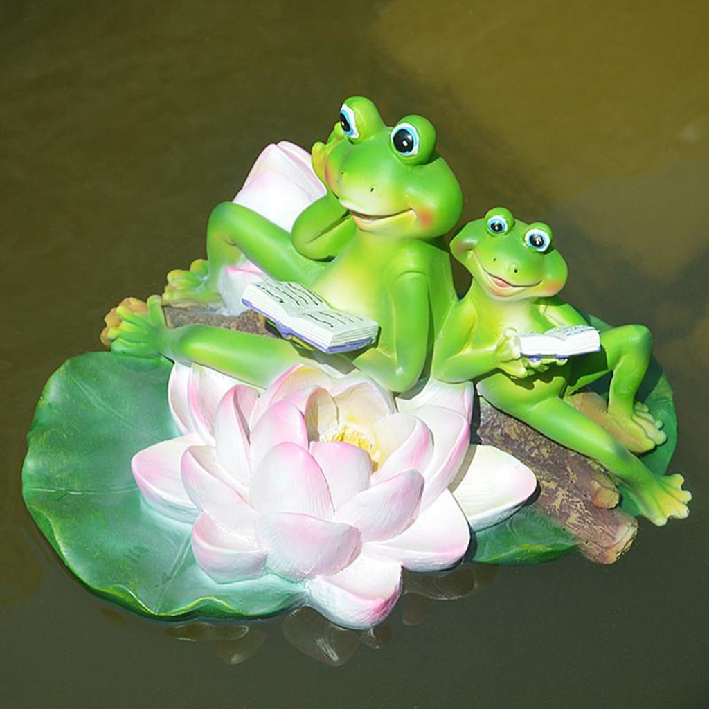 Animal Decor Groene Kikkers Sculptuur Kan Drijven In Water Voor Badkamer