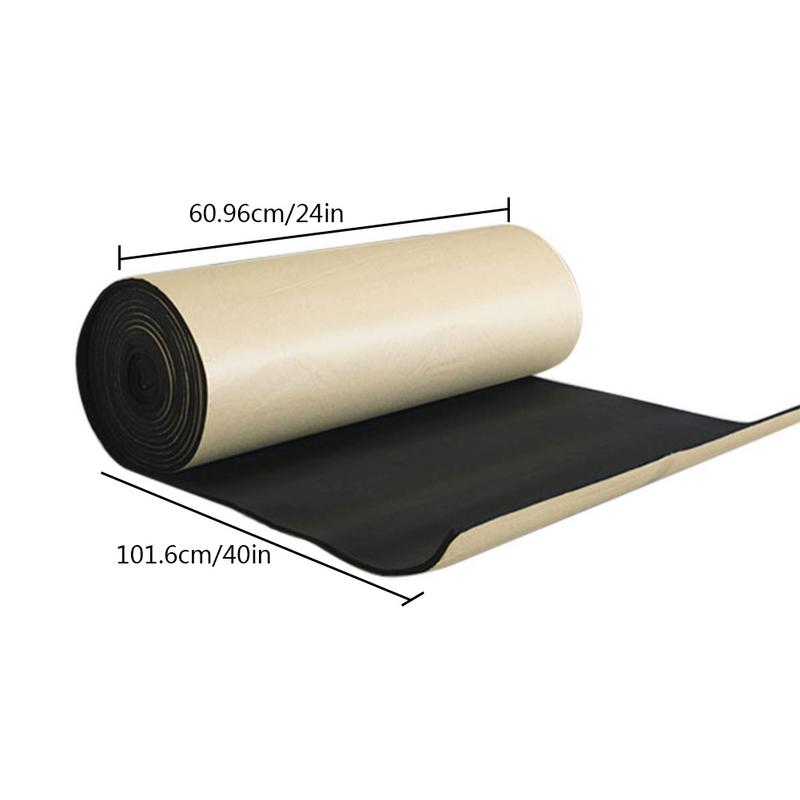 Mousse à cellules fermées pour voiture, 24x40/ 40x40 pouces, insonorisation, 8mm: Rouge