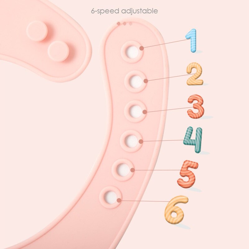 Bavoirs réglables en Silicone pour bébés filles/garçons, faciles à nettoyer, confortables, doux, imperméables, ne tâches pas