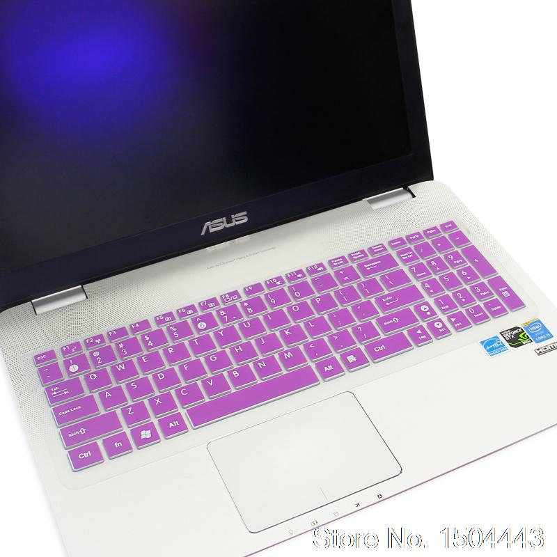 Pour Asus X555 X555Y X555YI K550D K555L X502C S550C Y582 A56 15 15.6 pouces clavier d'ordinateur portable En Silicone De Protection Couverture de Clavier: purple