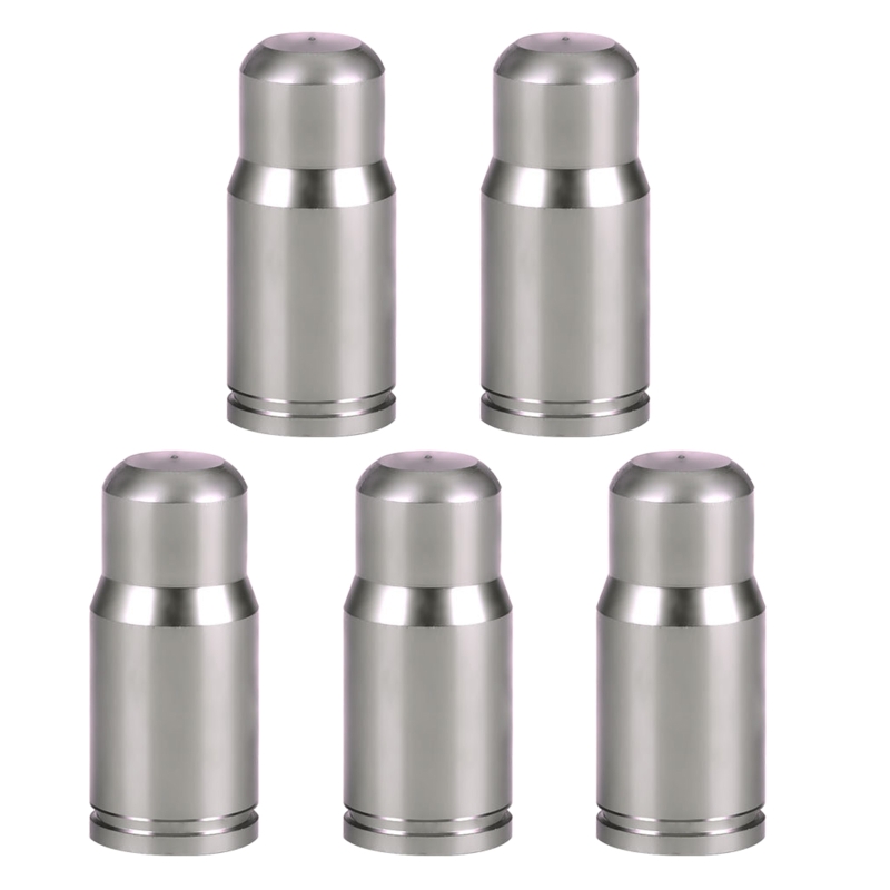 Valve Caps, Bicycle Dust Caps-Schrader Presta Bikes Cover for Mountain / Road Bike, Bicycle Accessories,5 Pieces: Titanium P