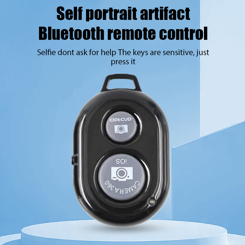 Mini cámara con control remoto compatible con Bluetooth, disparador de fotos, botón de liberación, teléfono, Selfie para teléfonos inteligentes IOS/Android
