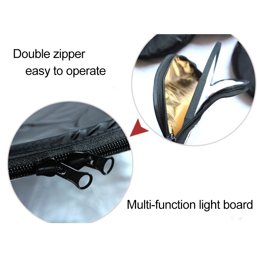 60cm 5in 1 Studio Lighting Diffuser Light Round Disc Photo Collapsible Reflector