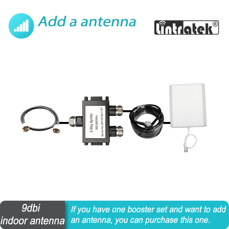 Agregar una antena al conjunto de refuerzo 700mhz - 2700mhz para GSM WCDMA DCS LTE piezas AWS, amplificador de señal de teléfono móvil, repetidor, amplificador #20