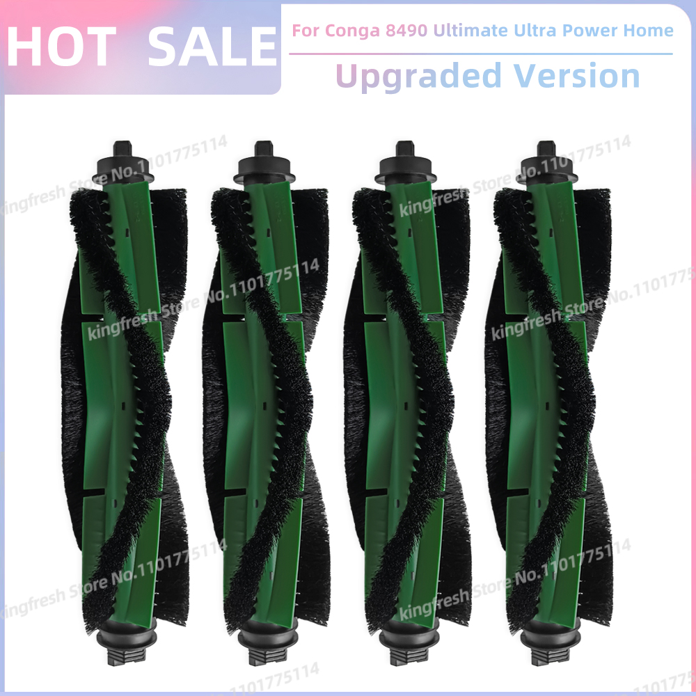 Compatible con (Cecotec Conga 8490 Ultimate Ultra Power Home) Piezas de Aspiradora, que incluyen Rodillo Principal, Cepillo Lateral, Filtro HEPA, Paño de Limpieza, Bolsa de Polvo y Accesorios: Verde militar