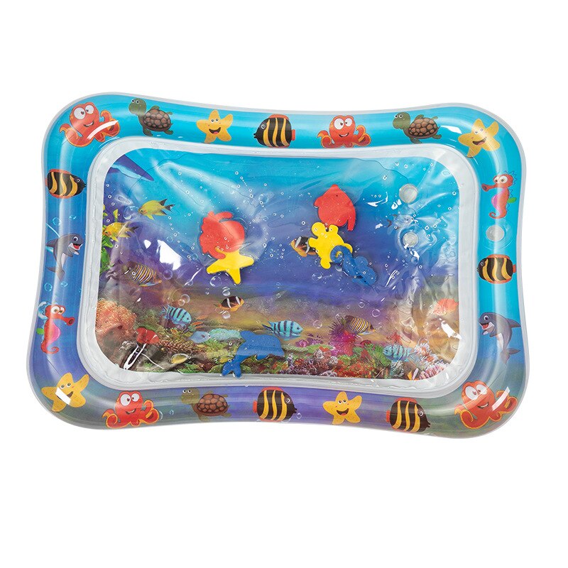 Baby Kruipen Roller Speelgoed Opblaasbare Peuter Bel Sassy Speelgoed Pvc Baby Kruipen Baby Speelgoed Leren Roller &amp; Bells Peuter Staande: Turtle play mat