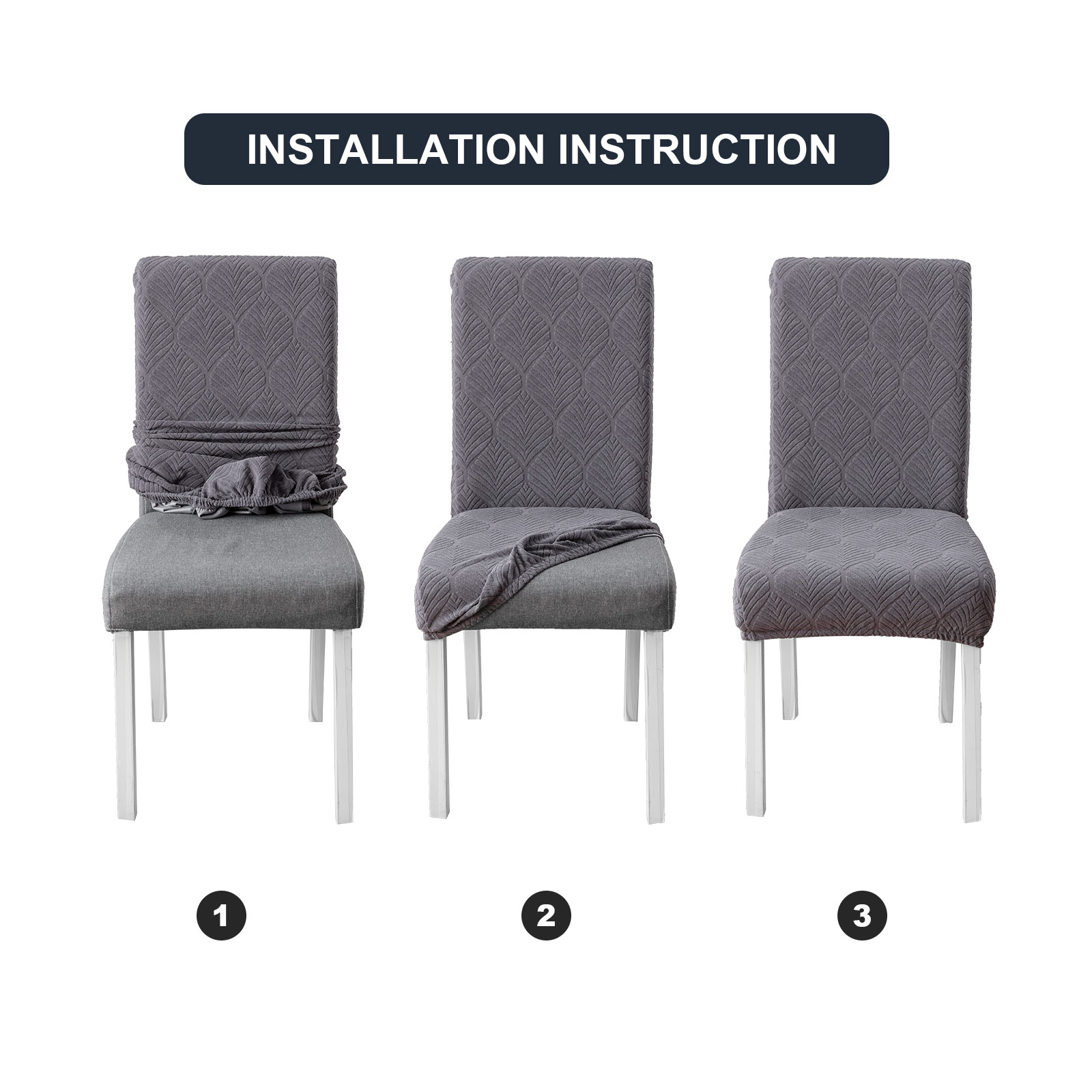 1/2/4/6pcs Waterproof chair cover suitable for all seasons and scenes high elasticity suitable for a variety of chair types.