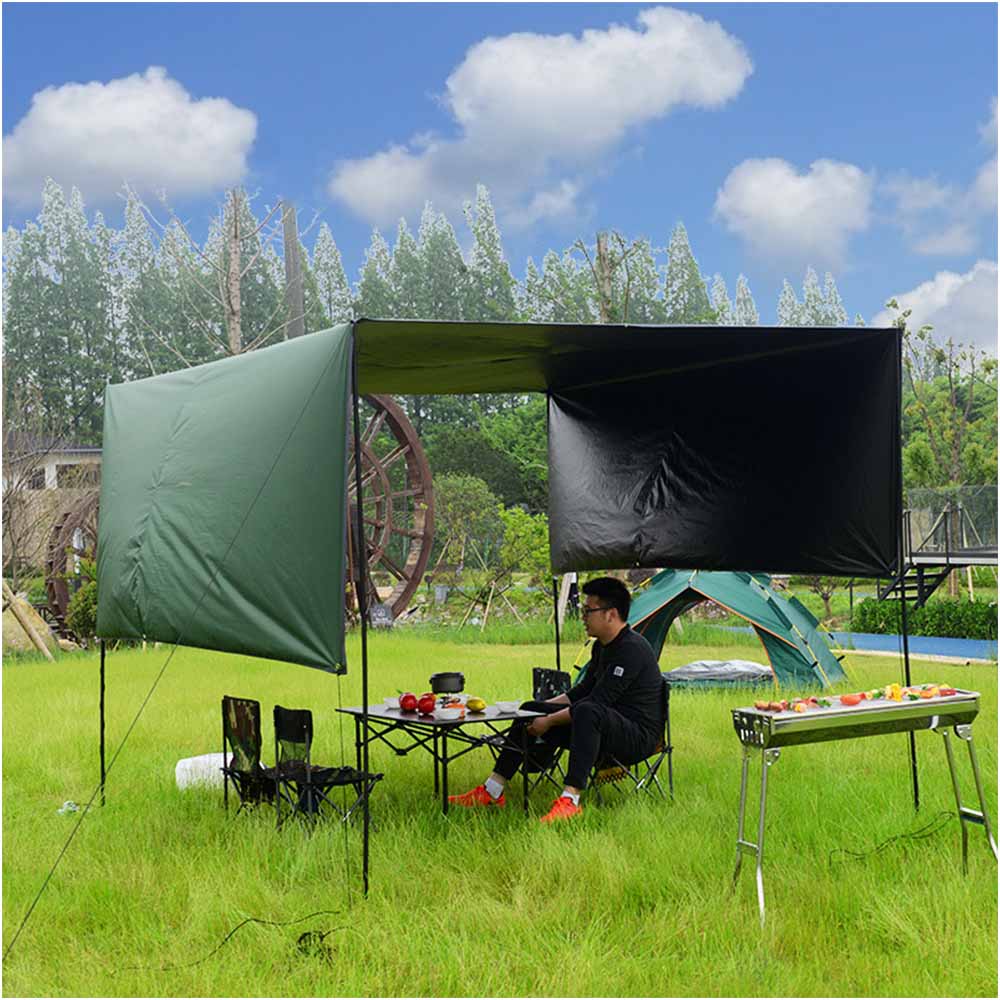 Large Camping Awning Outdoor Waterproof Rainproof Fishing Sunscreen Pergola Cloth UV-proof Beach With Dtrut Awning Canopy