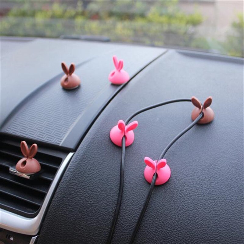 Cable Clip Desk Tidy Wire Lead USB Charger Cord Holder Secure Table