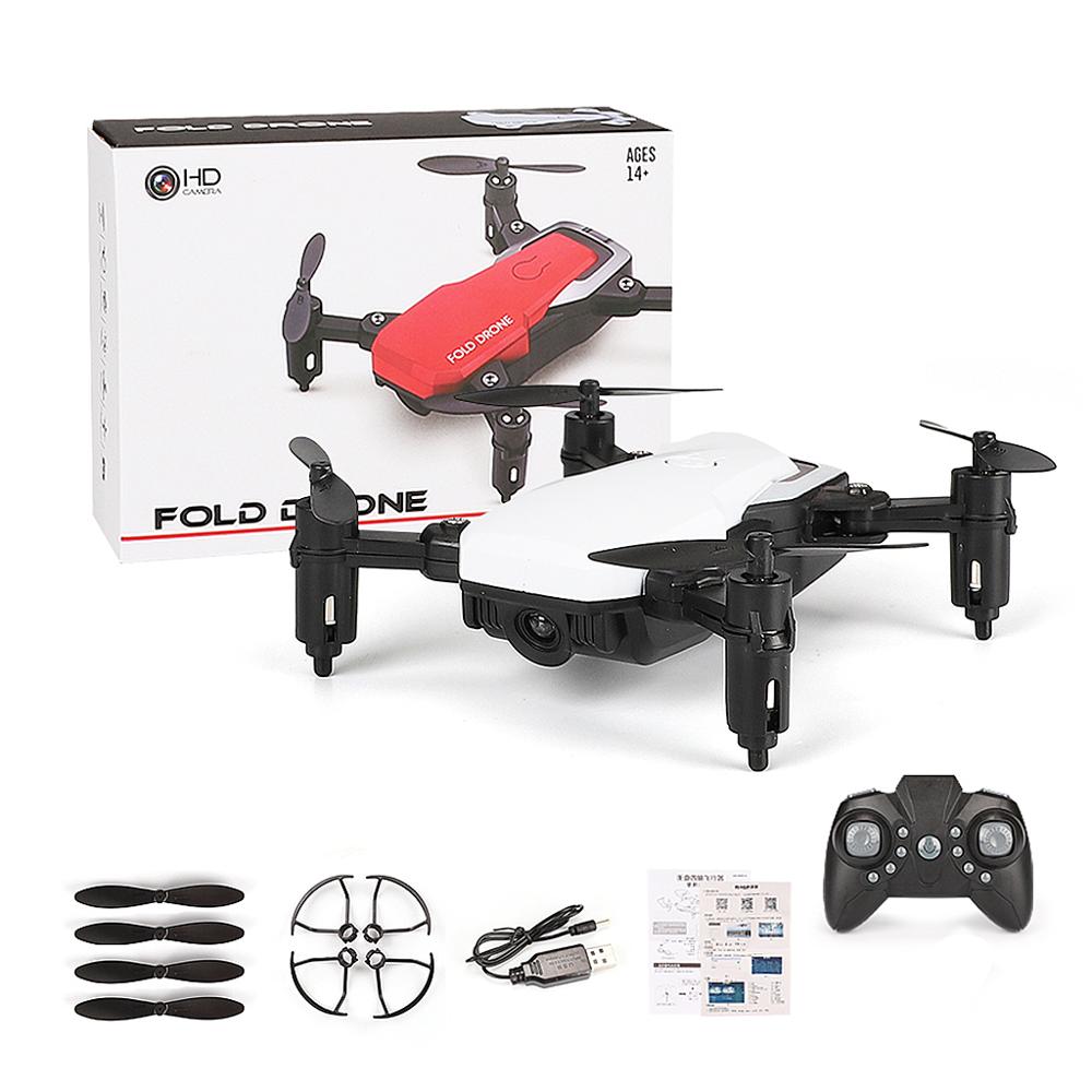 Mini  lf606 foldbar wifi fpv 2.4 ghz 6- akse rc quadcopter drone helikopter legetøj: Hvid