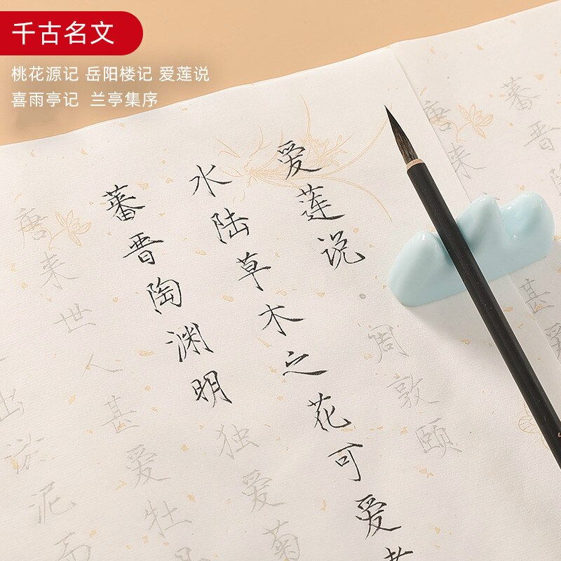 Xuan Paper Calligraphy Copybook Calligraphy Copybooks Set Song Huizong's Thin Gold Style Brush Caligrafia Copybook Sets: D