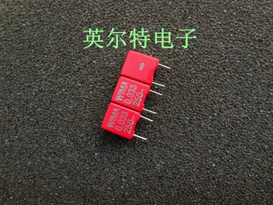 20x WIMA MKS2 Film Capacitor - 0.033uF / 250V - P5MM Pitch - for Audio Amplifiers