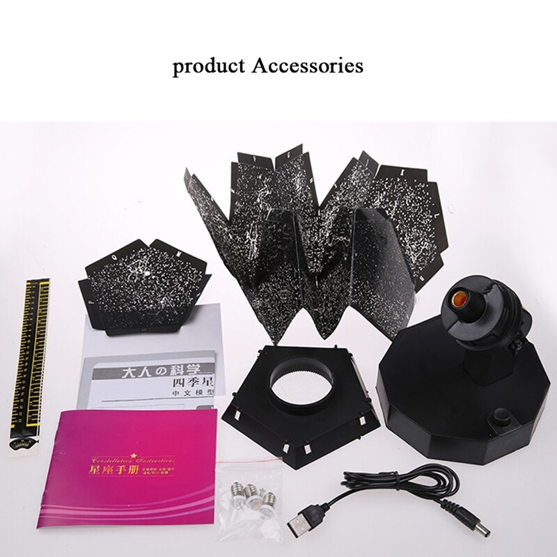 Fifth Generation LED Science Starry Ocean Waves Celestial Projection Lamp White Yellow Blue Color Sky Star Projector Night Light