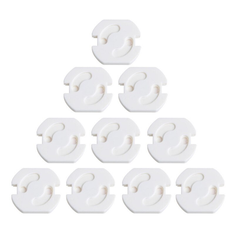 5Pcs Ronde 2 Gaten Eu Standaard Elektrische Veiligheid Socket Beschermende Cover Cap Voor Baby Anti Elektrische Shock Stekkers Protector sloten