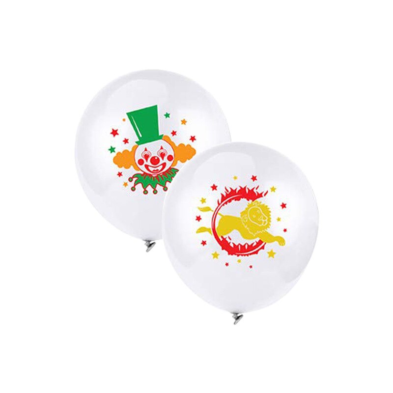 10pcs Carnival Circus Animals Balloons 12 Inch Latex Balloons Party Balloons Clown Decorations for Kids Adults Carnival Party