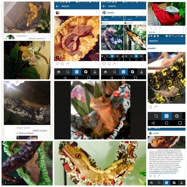 Leopard Gecko Hammock Lizard Hammock Bearded Dragon Hammock Small Pet Hammcok Gecko Bed