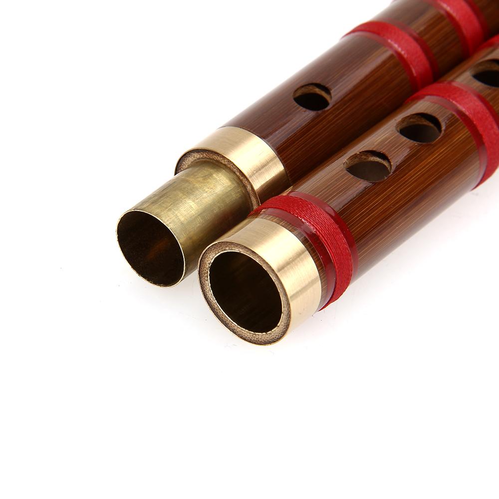 Dizi-instrumento Musical chino tradicional hecho a mano, flauta de bambú en tono de llave D E F G