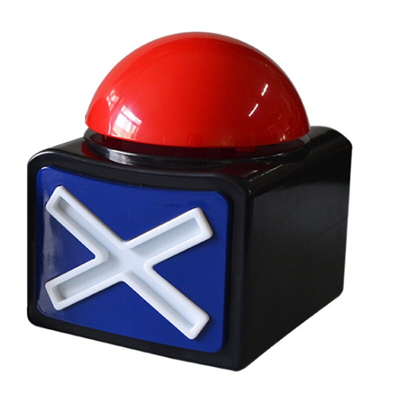Buzzer de réponse de jeu, Q &amp; A avec la lumière et le son pour le Buzzer de Talent, bouton de cadran de jeu, Buzzer de jeu rouge