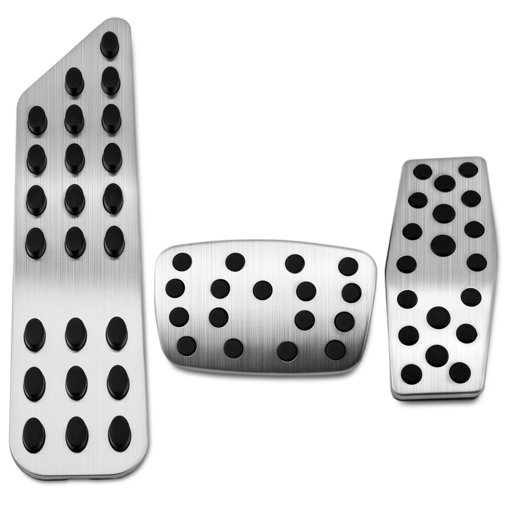 Aluminium pedaalbeschermers voor chevrolet cruze trax malibu voor opel mokka astra j insignia: 3 stuks met clip