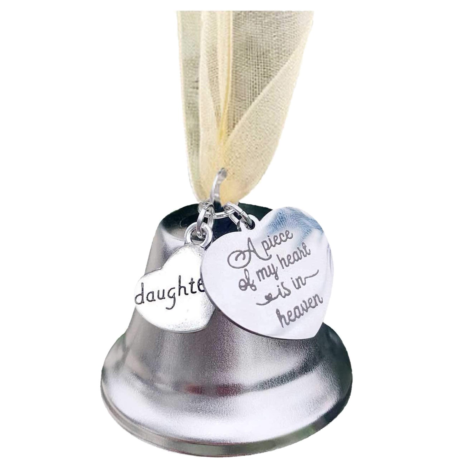 Campana de Ángel colgante de campana de Navidad, adorno conmemorativo para la pérdida del ser querido, de recuerdo de fieltro, decoración colgante para árbol de Navidad: C