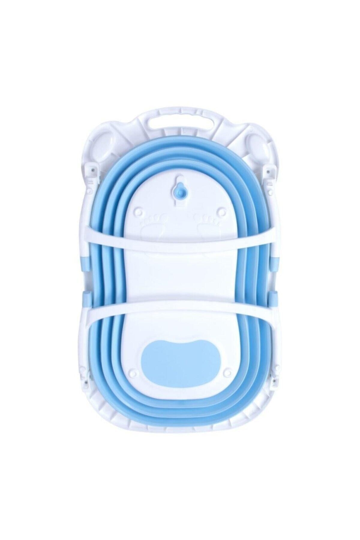 Baby Blue Folding Portable Occupy Bath Tub