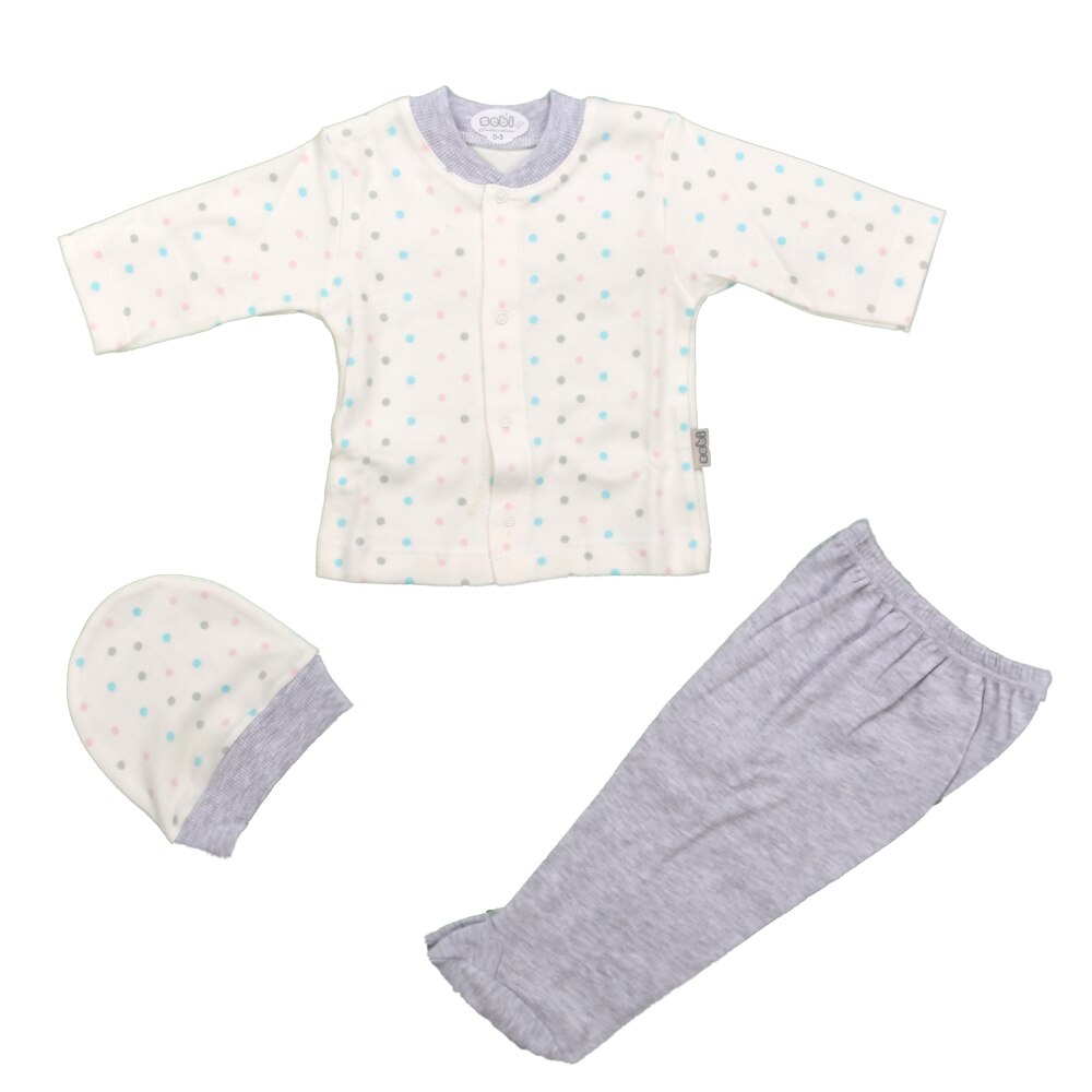 Pyjama bébé Robe Vêtements Pour Filles Garçons Vêtements De Nuit Enfants Vêtements De Nuit -Né Ensembles Peignoir 0-3 Mois Quatre Saisons Coton: GRIS